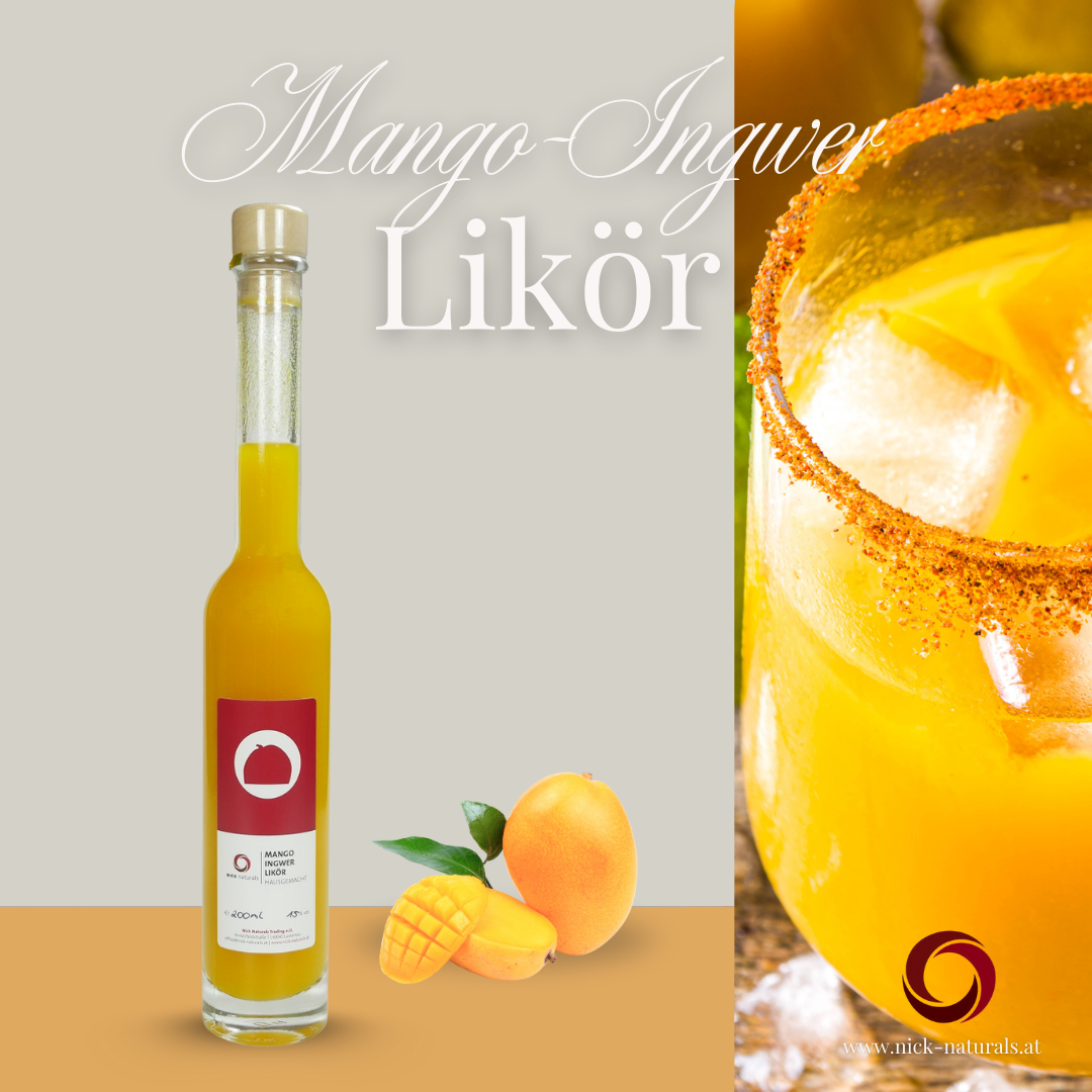Mango-Ingwer-Likör
